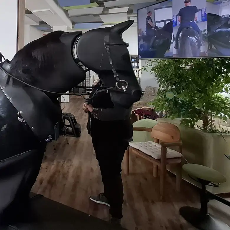5 / 19: Training am Reitsimulator